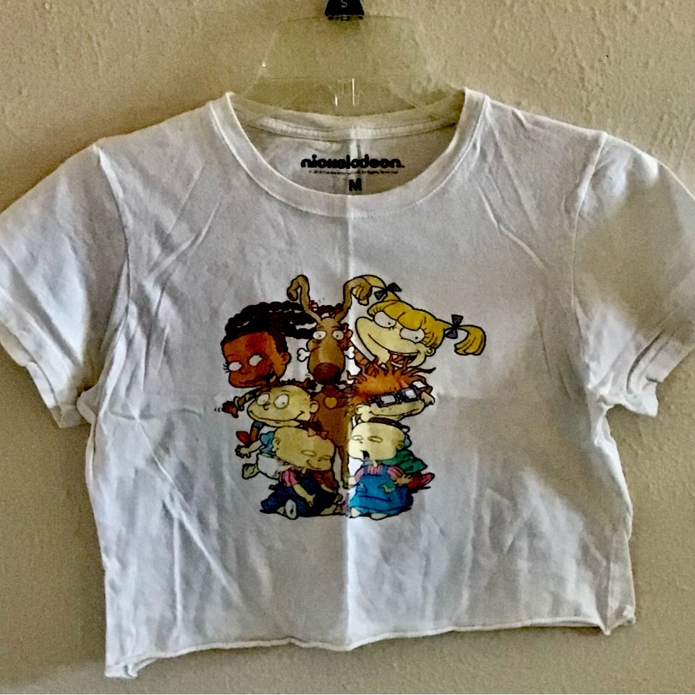 Nickelodeon Rugrats Crop Top tshirt for women Angelica Tommy chuckle spike